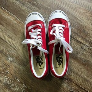 Red vans size 7